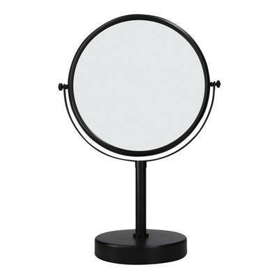 Black magnifying mirror with foot